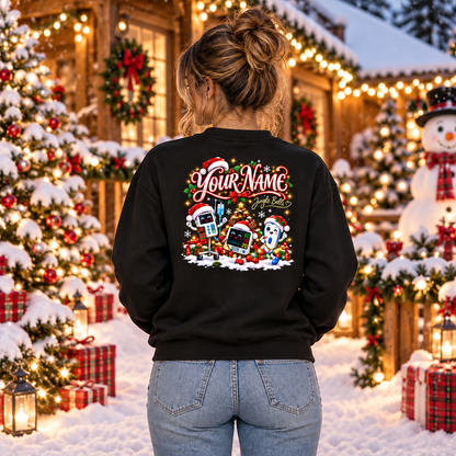 Personalized Christmas Nurse Sweatshirt Jingle Bells Medical Equipment Gift