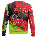 Hybrid Form Denji Chainsaw Man Ugly Christmas Sweater