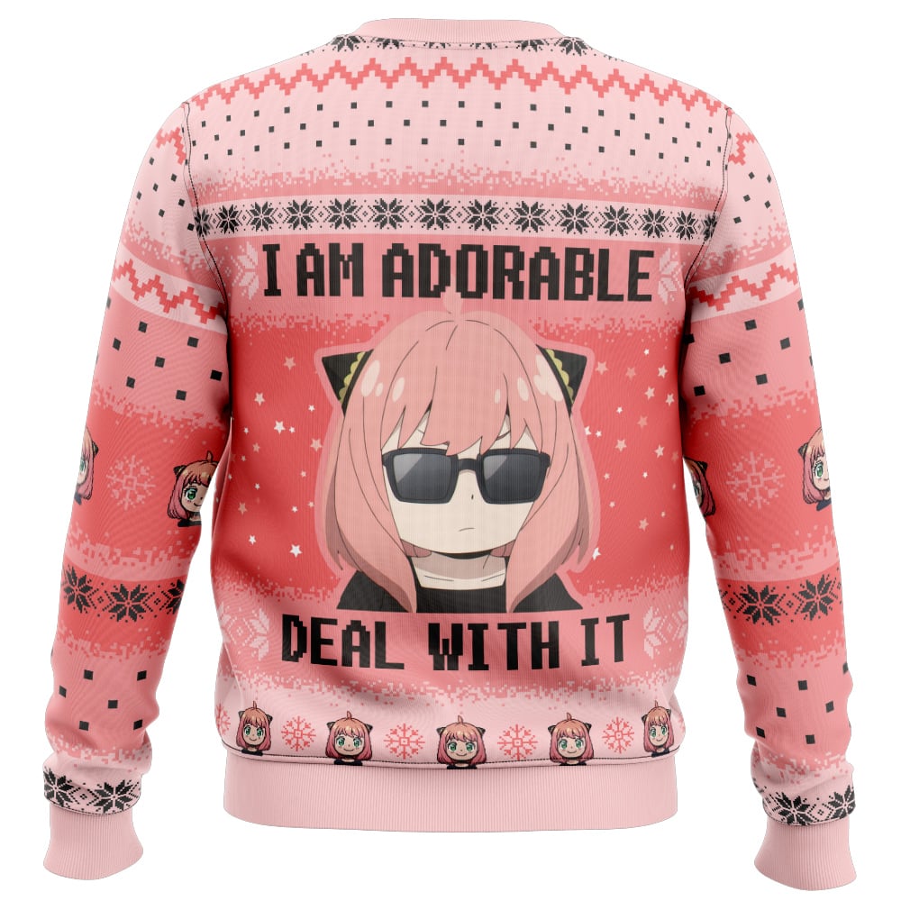 I Am Adorable Spy X Family Ugly Christmas Sweater
