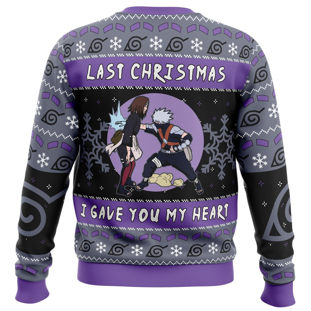 Last Christmas I Gave You My Heart Rin Nohara Shippuden Ugly Christmas Sweater