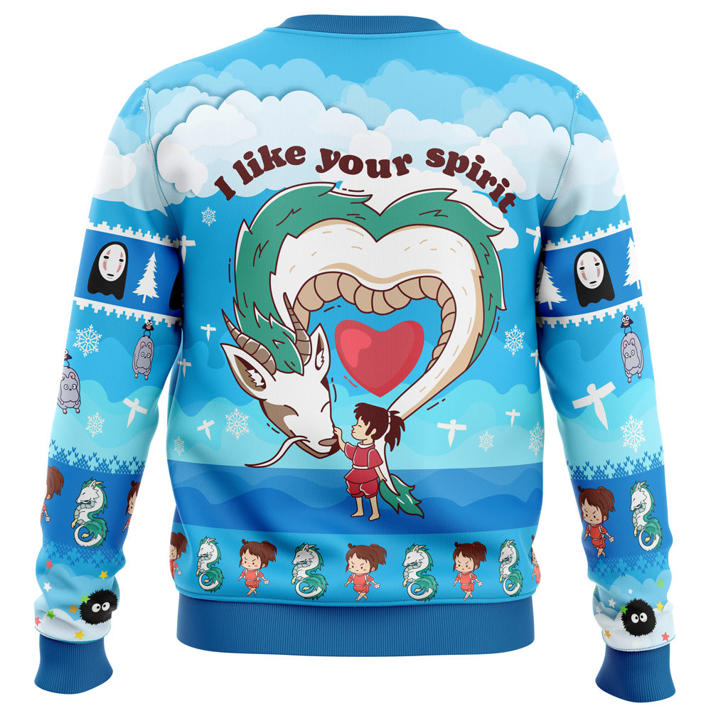 I Like Your Spirit Spirited Away Ugly Christmas Sweater