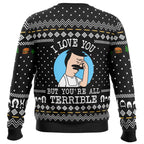 I Love You but Bob's Burgers Ugly Christmas Sweater