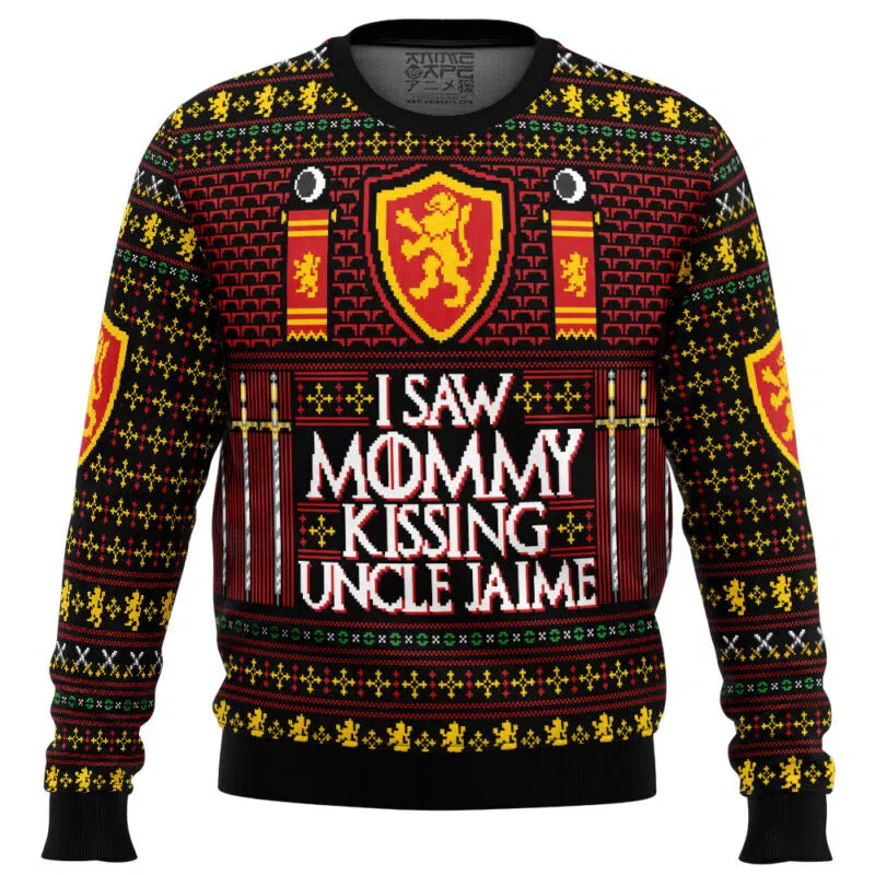 I Saw Mommy Kissing Uncle Jaime Ugly Christmas Sweater