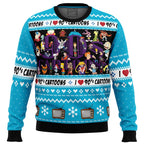 I love the 90s Cartoons Ugly Christmas Sweater