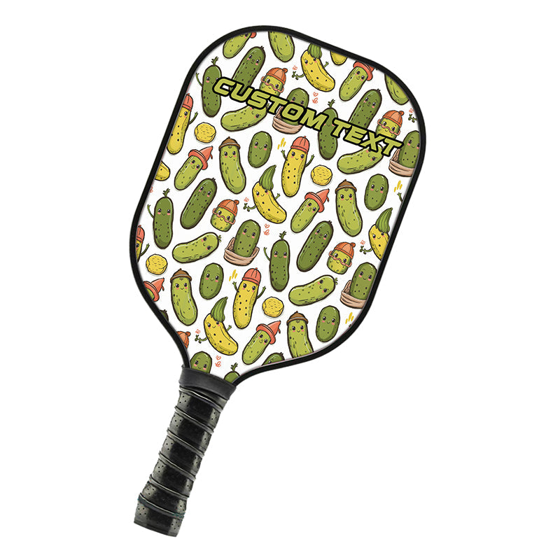 Cute Pickles Cucumbers Custom Cute Pickleball Paddle, Funny Pickleball Paddles For Men And Women