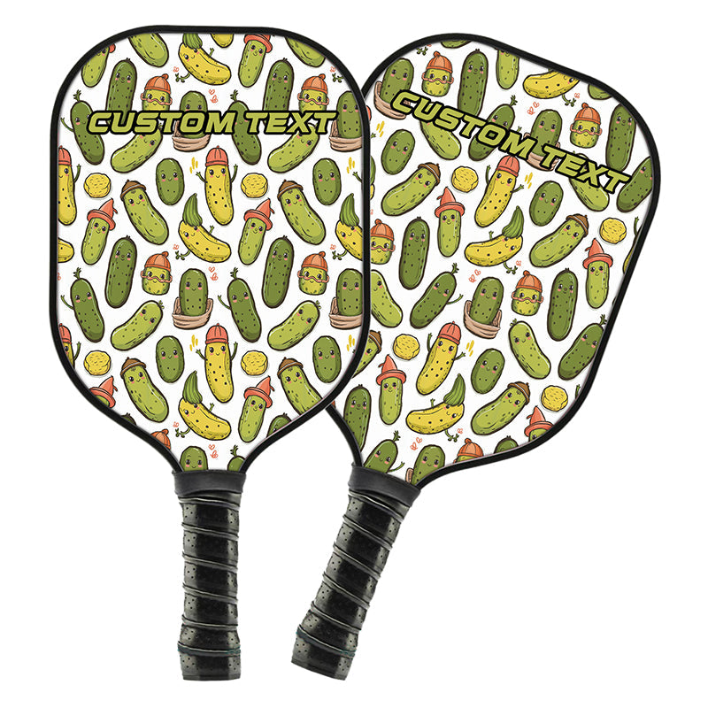 Cute Pickles Cucumbers Custom Cute Pickleball Paddle, Funny Pickleball Paddles For Men And Women