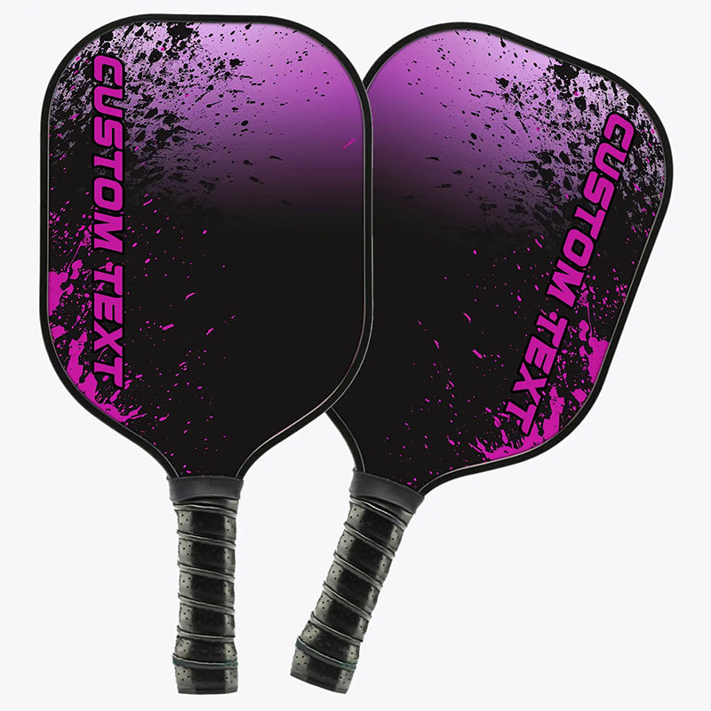 Custom Purple Pickleball Paddle With Pickleball Team Names, Pickleball Tournaments Equipment