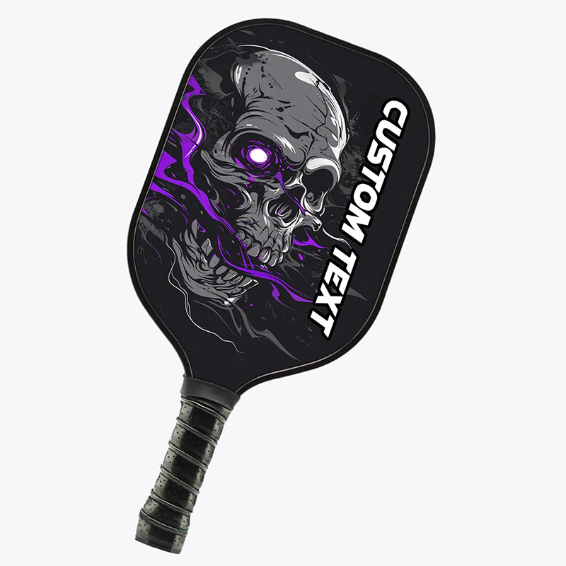 Custom Skull Pickleball Paddle For Men And Women, Pickleball Gifts | Purple