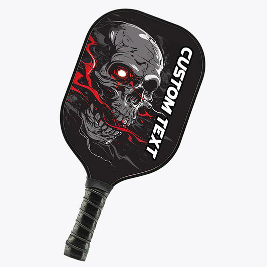 Custom Skull Pickleball Paddle For Men And Women, Pickleball Gifts | Red