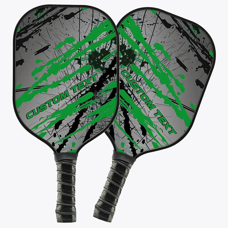 Personalized Green Pickleball Paddles With Name, Pickleball Tournaments Paddle For Team, Pickleball Gifts