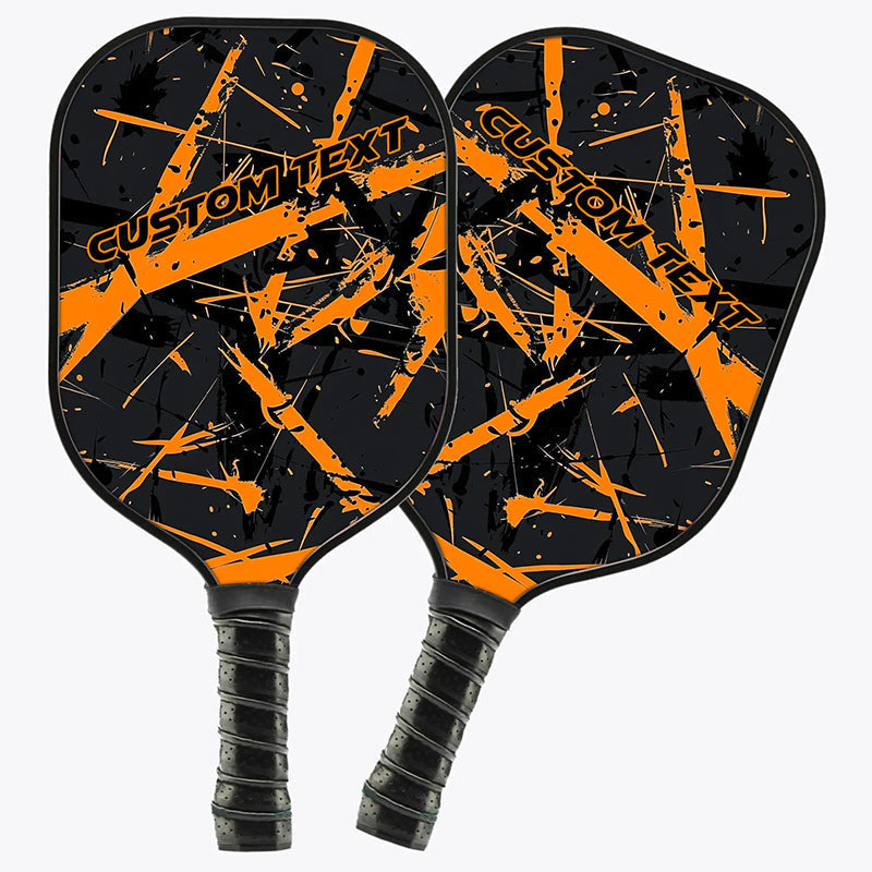 Custom Orange Pickleball Paddles For Men And Women, Pickleball Team Members Paddle, Pickleball Gifts