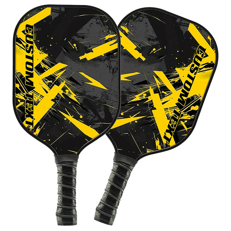 Custom Yellow Pickleball Paddles For Men And Women, Pickleball Team Members Paddle, Pickleball Gifts