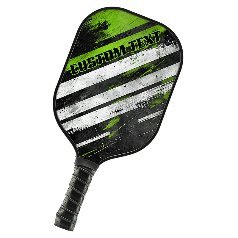 Black And Green Custom Pickleball Paddle For Pickleball Team Members, Personalized Pickleball Racket Gifts