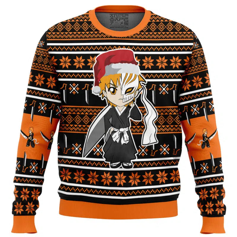 Chibi Ichigo Kurosaki Bleach Ugly Christmas Sweater