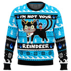 I'm Not Your Reindeer Blue Exorcist Ugly Christmas Sweater