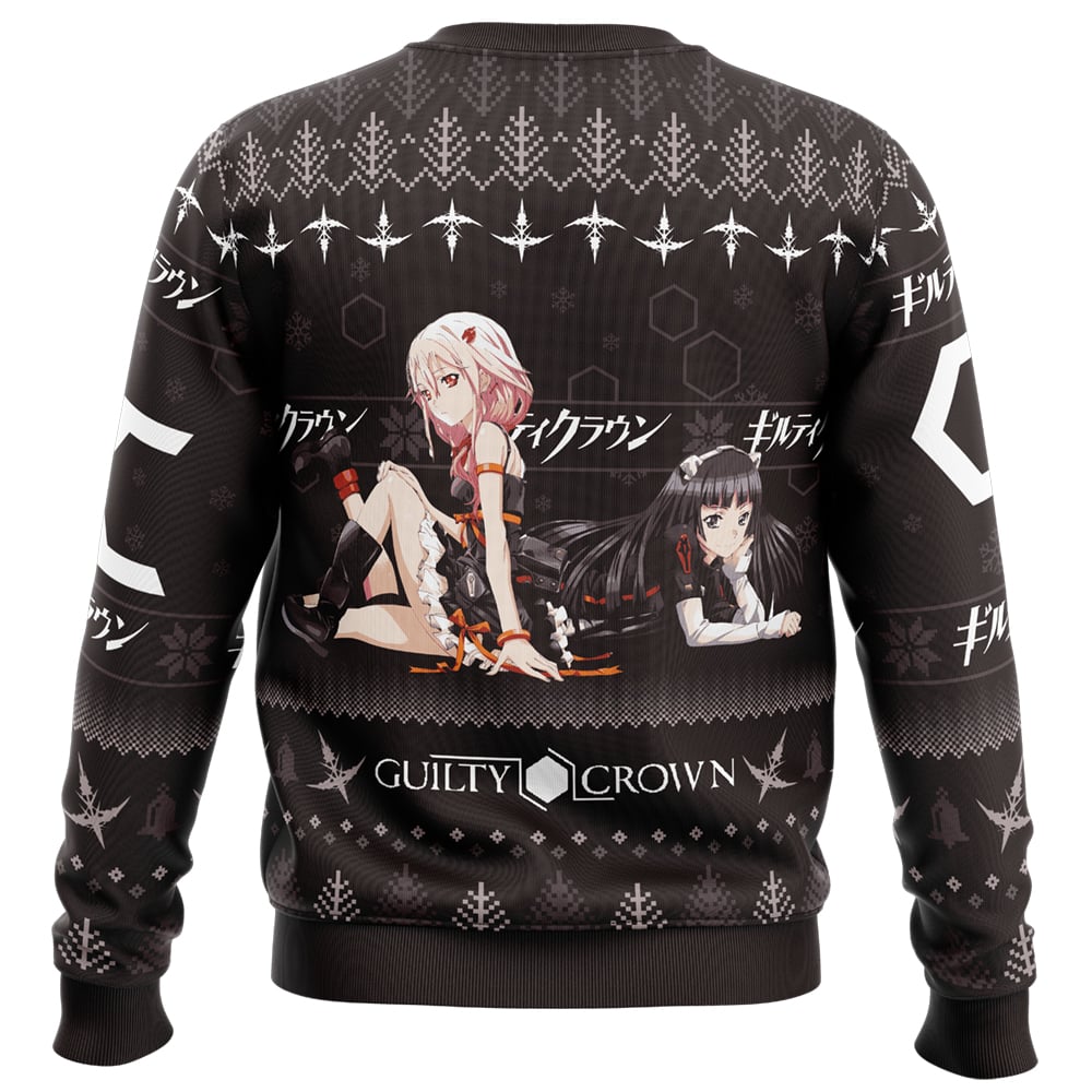 Inori X Tsugumi Guilty Crown Ugly Christmas Sweater