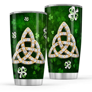 Irish Celtic Diamond Normal Tumbler - 20oz Stainless Steel Tumbler Cup - Irish Gift