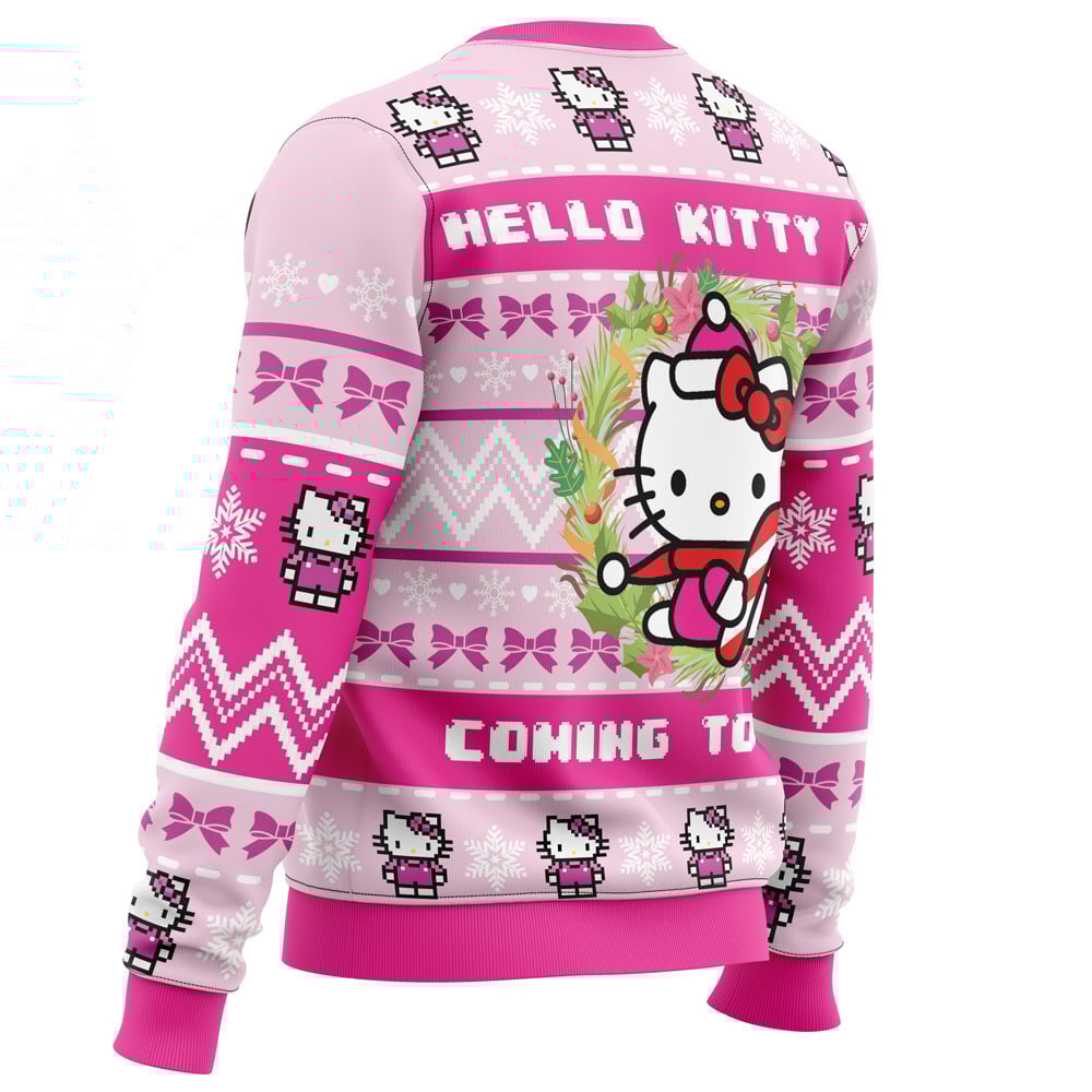 Hello Kitty is Coming to Town Ugly Christmas Sweater