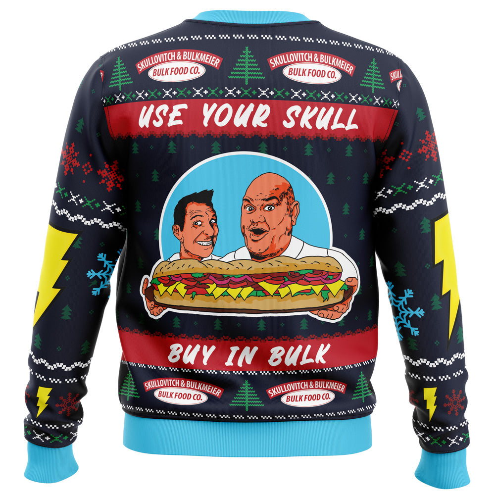 It’s Bulk and Skull Power Rangers Ugly Christmas Sweater