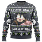 Its Curry-stmas! I Love Curry-stmas Log Horizon Ugly Christmas Sweater