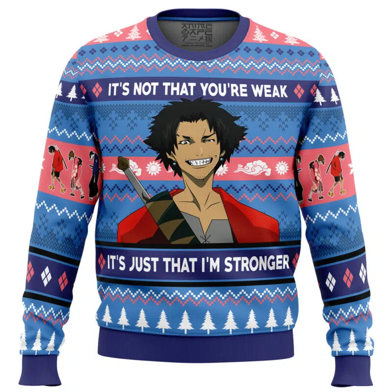 It’s Not That You’re Weak Samurai Champloo Ugly Christmas Sweater