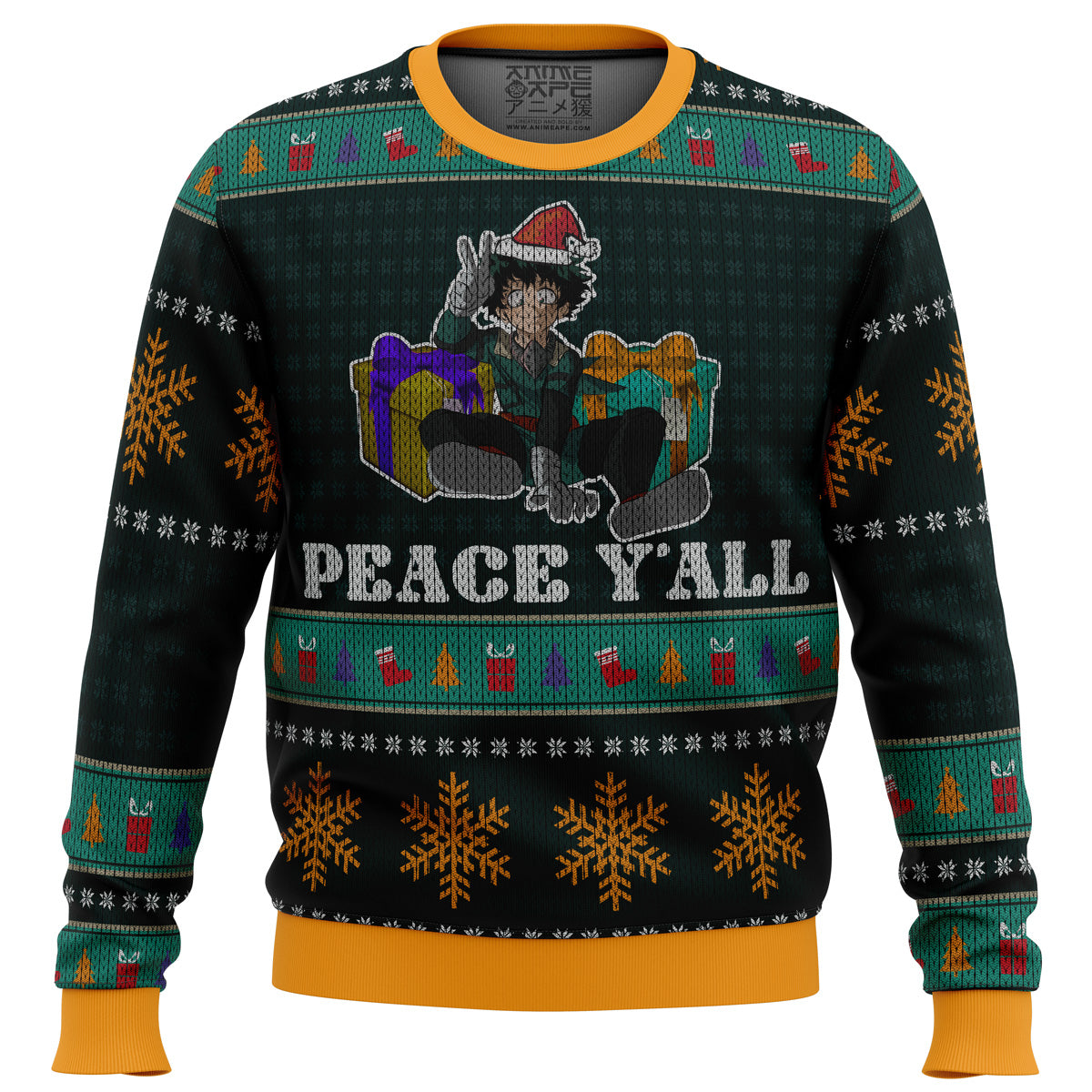 Izuku Midoriya My Hero Academia Ugly Christmas Sweater