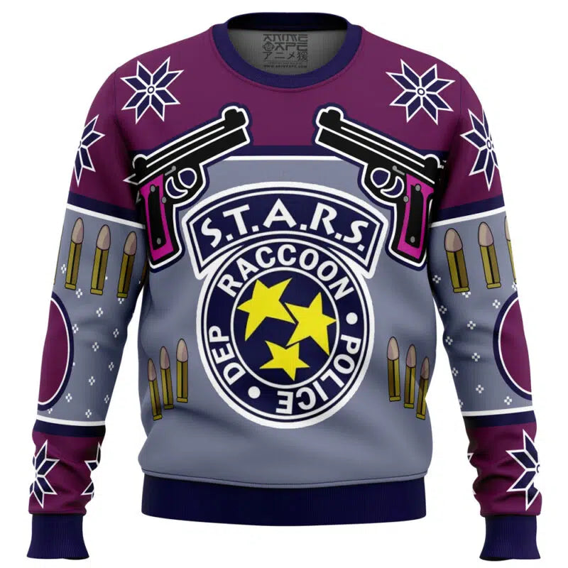 Jill Valentine Season's Blasting Dead by Daylight Ugly Christmas Sweater