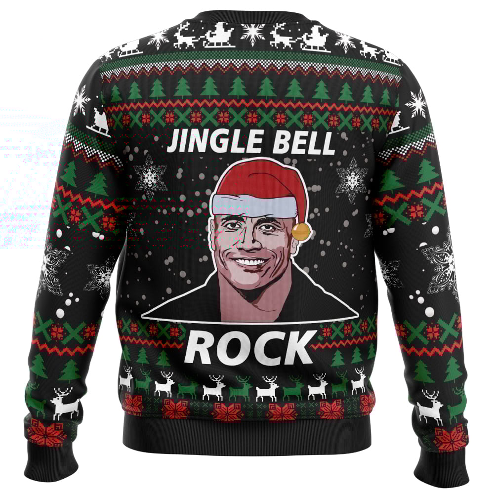 Jingle Bell Rock Dwayne Johnson Ugly Christmas Sweater