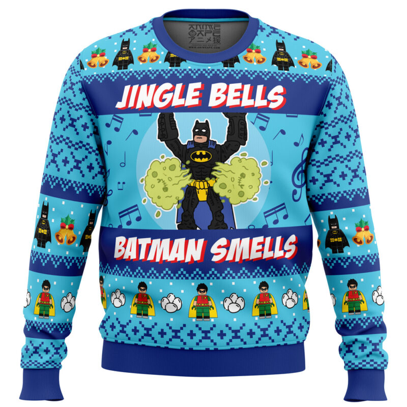 Jingle Bells Batman Smells DC Comics Ugly Christmas Sweater
