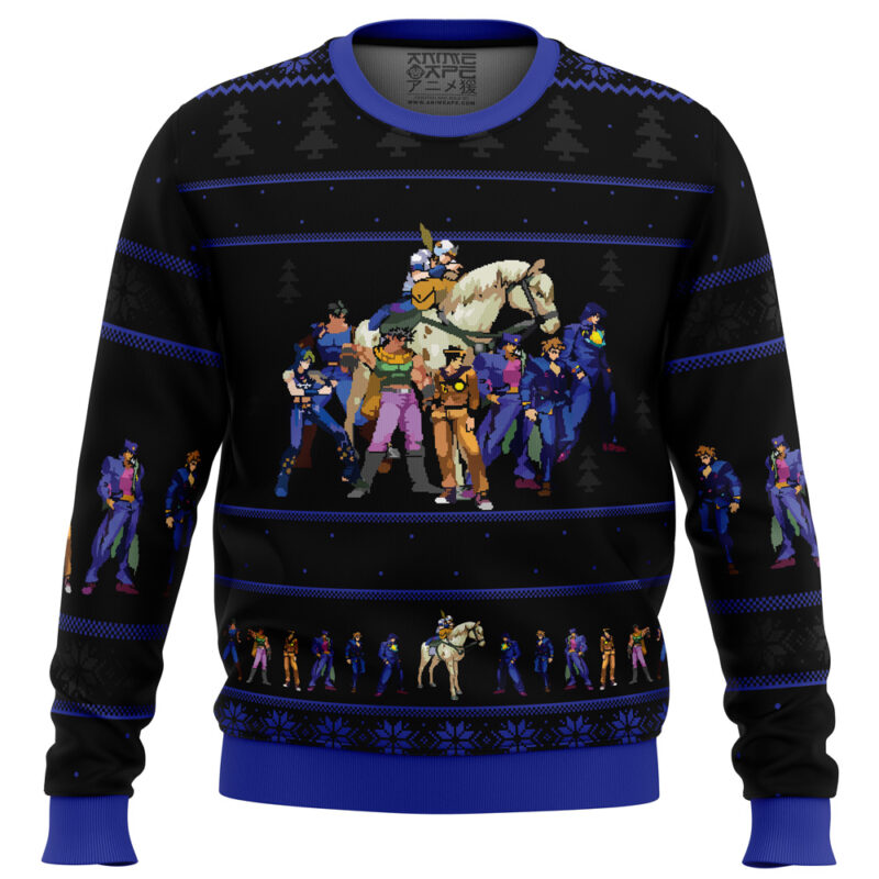 Jojo's Bizarre Adventure Generations Ugly Christmas Sweater