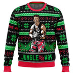 Jungle All The Way Arnold Schwarzenegger Ugly Christmas Sweater