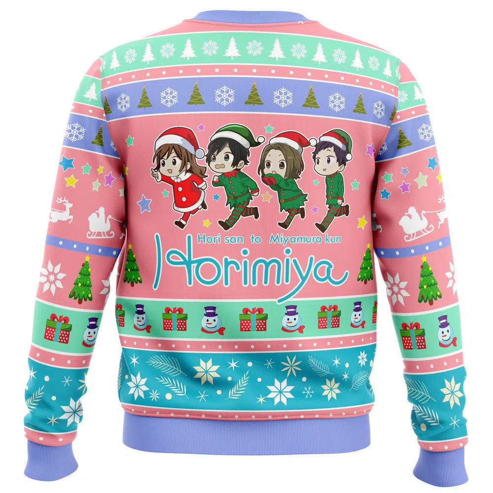Kyouko And Friends Horimiya Ugly Christmas Sweater