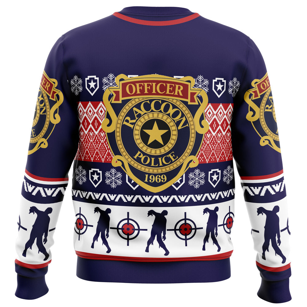 Leon Kennedy Bad Tidings Dead by Daylight Ugly Christmas Sweater