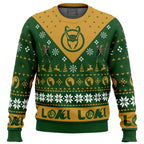 Let Earth Receive Her King Loki Marvel Ugly Christmas Sweater