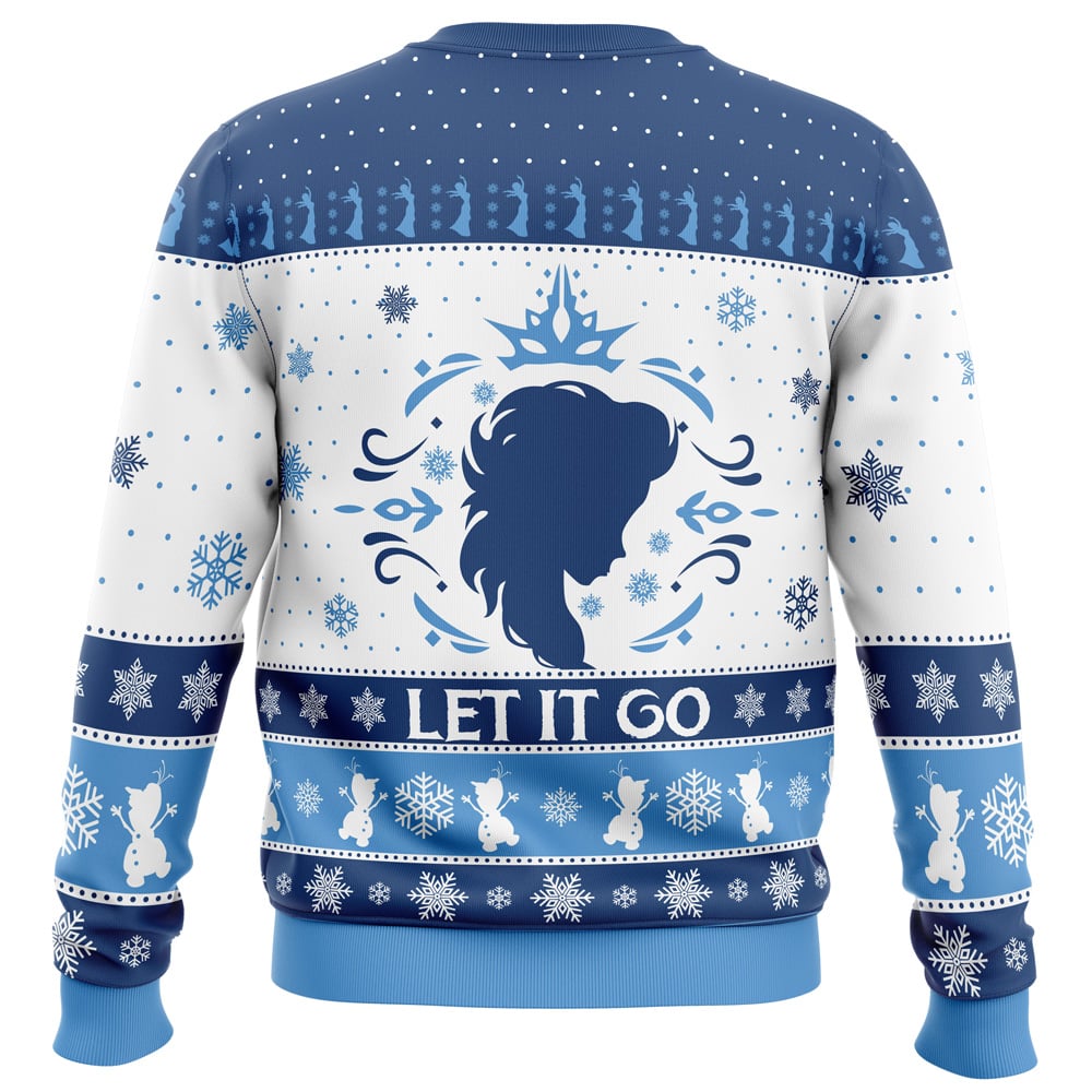 Let It Go Elsa Frozen Ugly Christmas Sweater