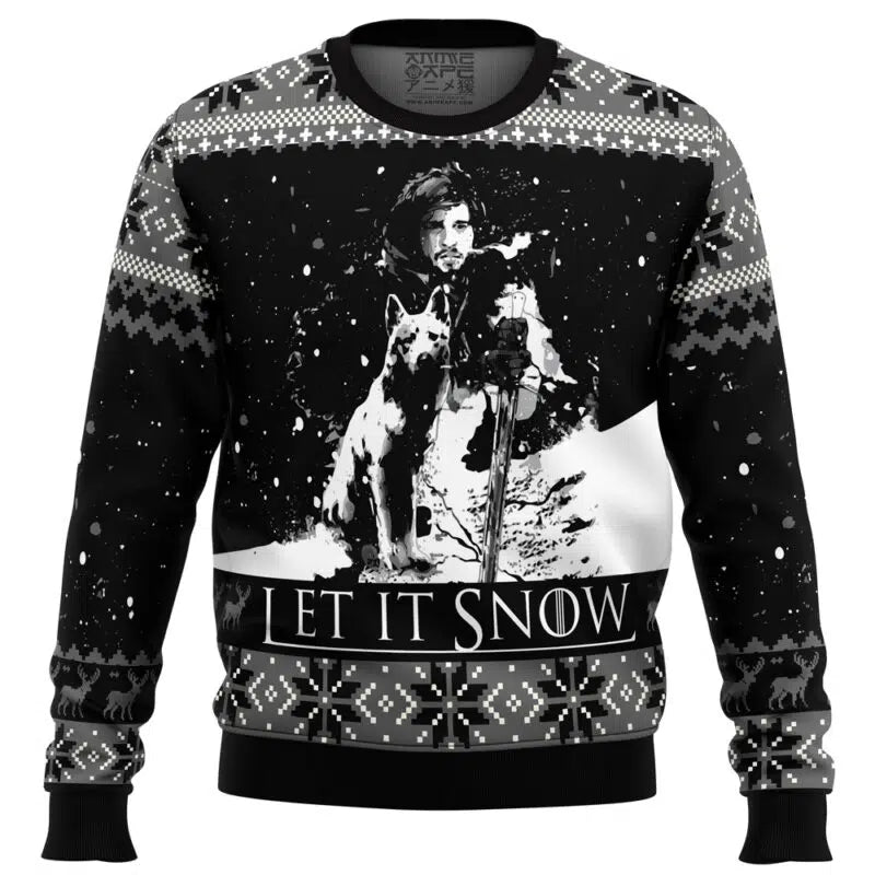 Let It Snow Game of Thrones Ugly Christmas Sweater