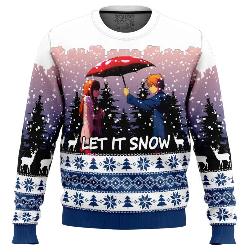 Let it Snow The Pet Girl Of Sakurasuo Ugly Christmas Sweater