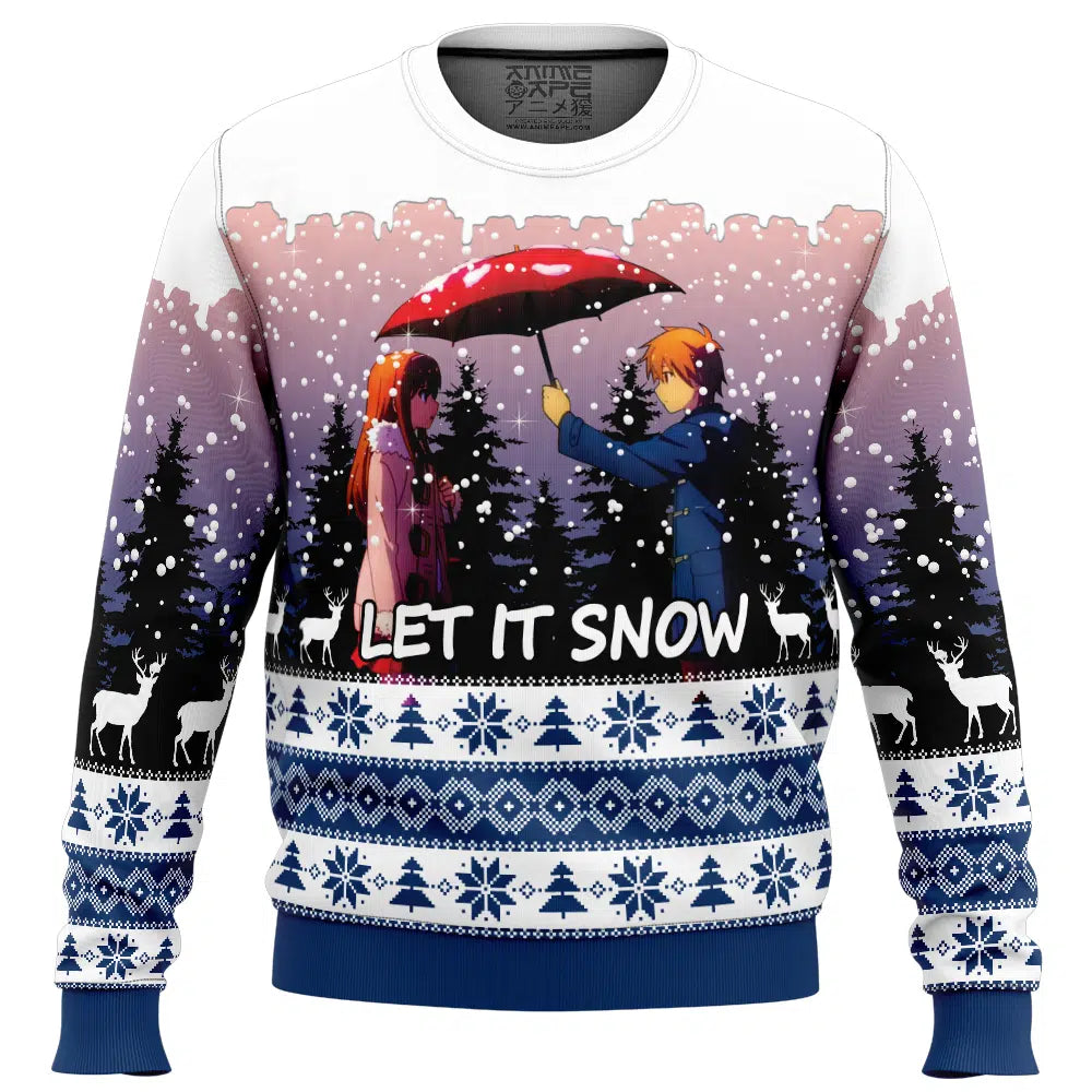 Let it Snow The Pet Girl Of Sakurasuo Ugly Christmas Sweater