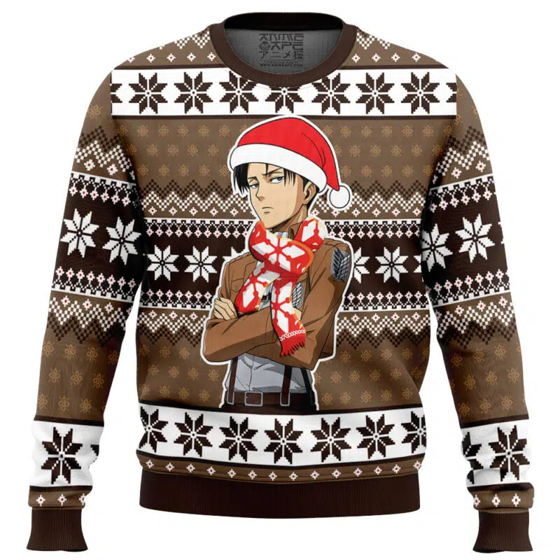 Levi Ackerman Attack on Titan Ugly Christmas Sweater