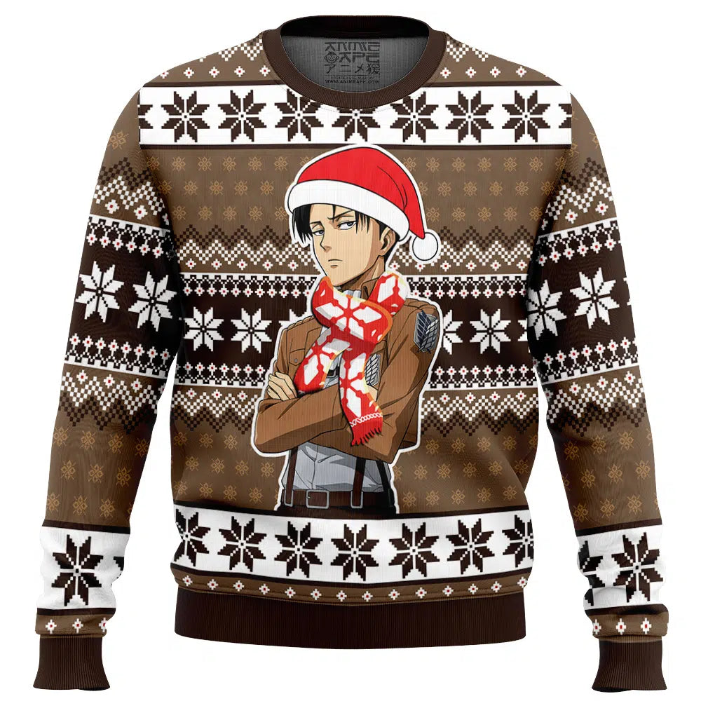Levi Ackerman Attack on Titan Ugly Christmas Sweater