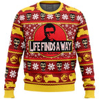 Life Finds A Way Jurassic Park Ugly Christmas Sweater