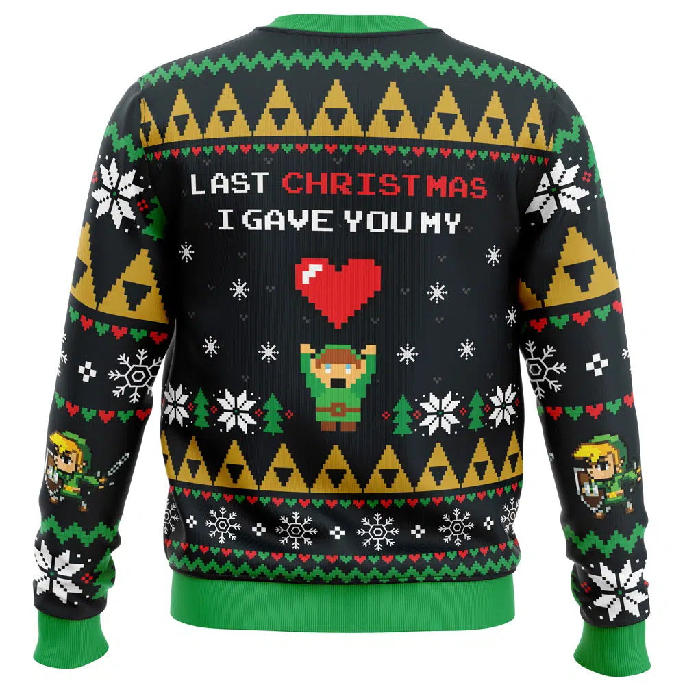 Link To My Heart Zelda Ugly Christmas Sweater