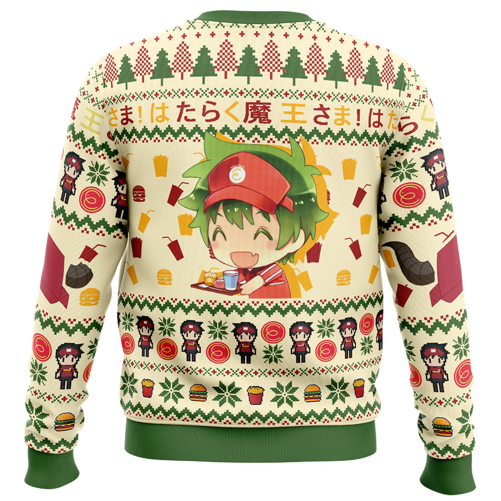 Lord of the Fries The Devil Is A Part-Timer Ugly Christmas Sweater
