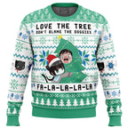 Love The Tree Don't Blame The Doggies Fa-La-La-La-La ReLIFE Ugly Christmas Sweater