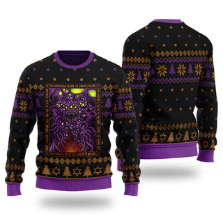 Yog Sothoth Icon The Dunwich Horror Unisex Ugly Christmas Sweater For Men & Women Christmas Gift Sweater US4034