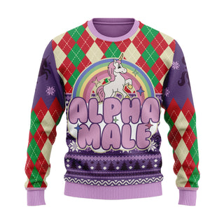 Unicorn Rainbow Ugly Christmas Sweater For Men & Women Christmas Gift Sweater PT2005