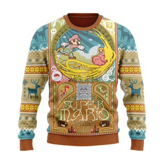 Super Mario World Unisex Ugly Christmas Sweater For Men & Women Christmas Gift Sweater US3962