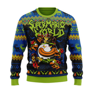 Super Mario World Unisex Ugly Christmas Sweater For Men & Women Christmas Gift Sweater US3947