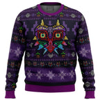 Majoras Mask Seamless Pattern Zelda Ugly Christmas Sweater