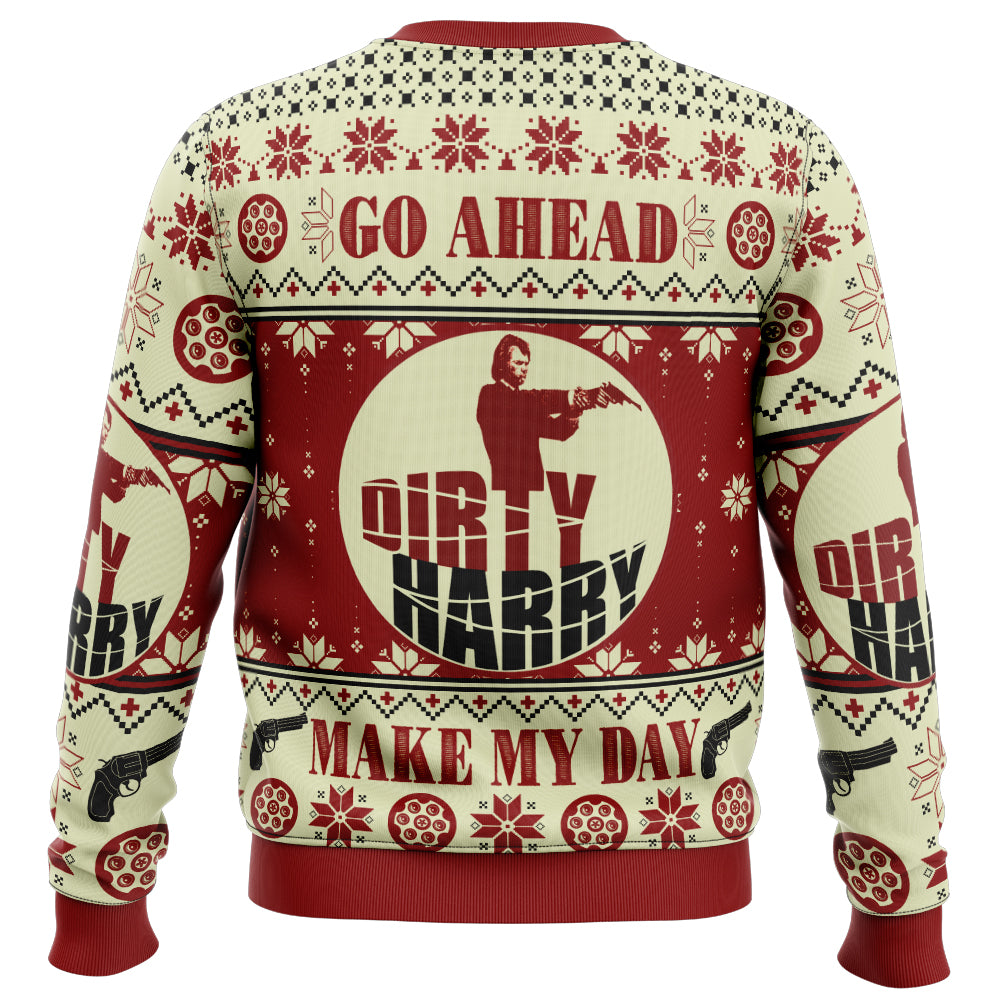 Make my Day Dirty Harry Ugly Christmas Sweater
